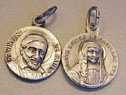 Nickel Medal (Dime-size) of Saint Vincent de Paul and Saint Louise de Marillac. 