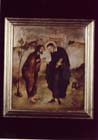 Vincent de Paul And the Beggar Christ Icon. 