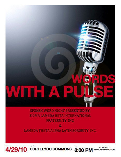 Words with a Pulse Flyer