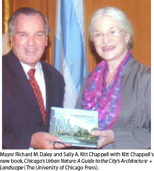 Sally A. Kitt Chappell with Mayor Richard M. Daley