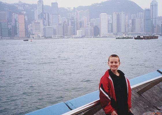 Looking at Hong Kong island