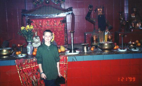 Isaac's first Buddhist temple
