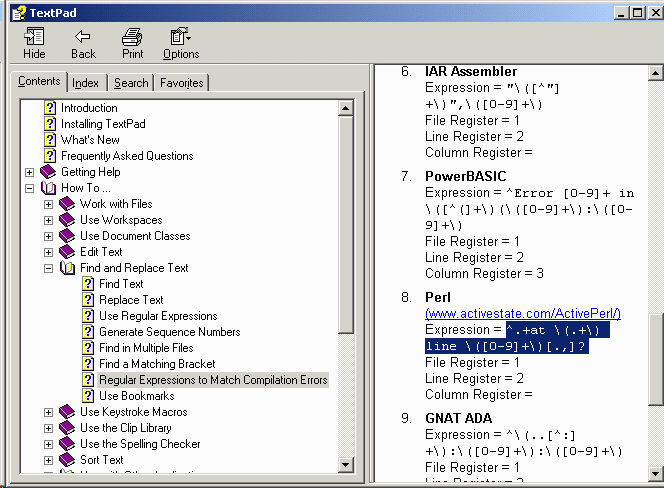 TextPad Snapshot