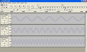 Audacity sound waves