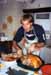 Carving the turkey