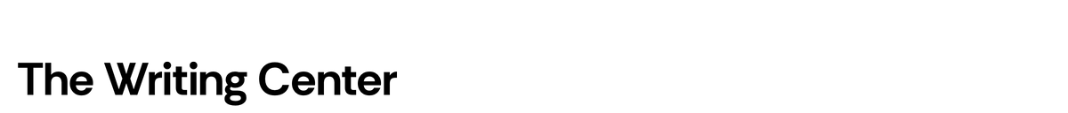 The Writing Center @ DePaul University  Logo