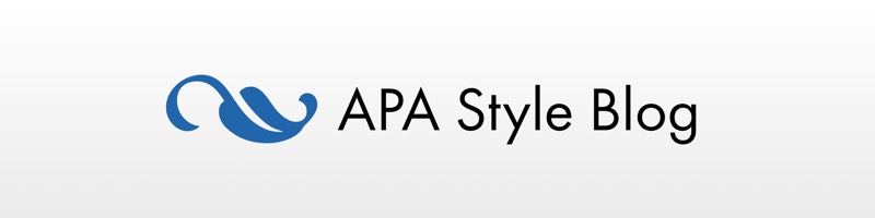 APA Style Blog