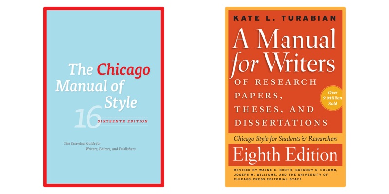 Chicago and Turabian Style Guide Covers